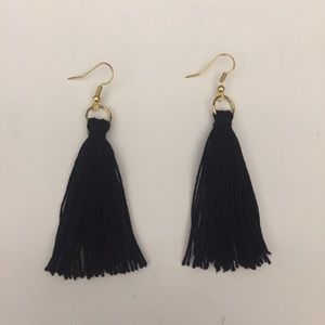 Black Tassel Earrings